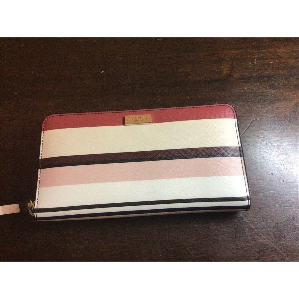 Kate Spade Laurel Way Neda Large Zip Around Wallet Multi Colored 8” X 4.25”